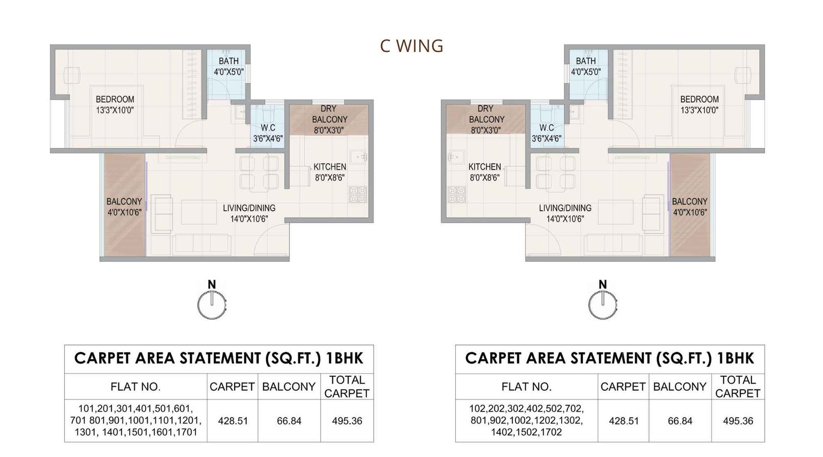 Bella-Casa-Floor-Plan-C-Wing-2-BHK-495-Sqft